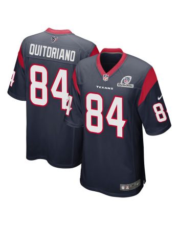 Teagan Quitoriano 84 Houston Texans 2024 Divisional Patch Game Men Jersey - Navy