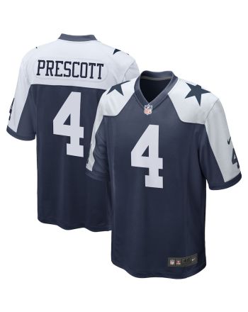 Dak Prescott 4 Dallas Cowboys Alternate Game Team Jersey - Navy