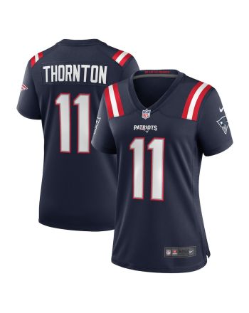 Tyquan Thornton 11 New England Patriots Women Game Jersey - Navy