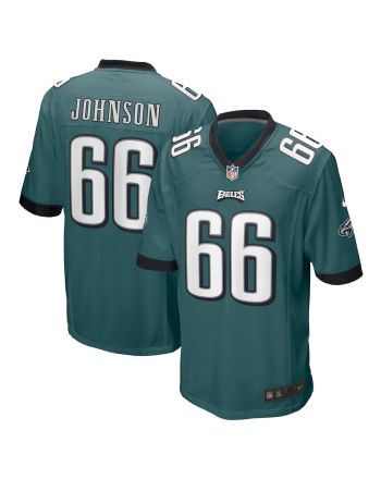 Roderick Johnson 66 Philadelphia Eagles Men Game Jersey - Midnight Green