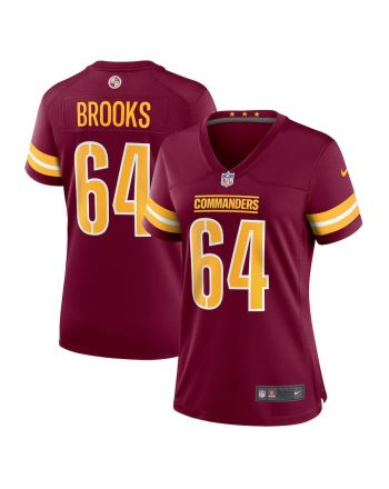 Mason Brooks 64 Washington Commanders Women Team Game Jersey - Burgundy