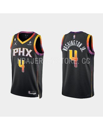 Phoenix Suns 4 Duane Washington Jr. 2022-23 Statement Edition Black Men Jersey