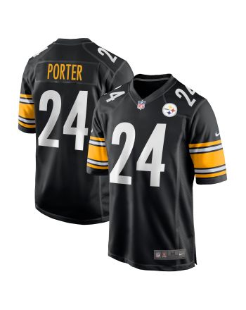 Joey Porter Jr. 24 Pittsburgh Steelers 2023 NFL Draft Game Jersey - Black