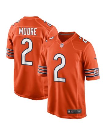 D.J. Moore 2 Chicago Bears Alternate Game Men Jersey - Orange