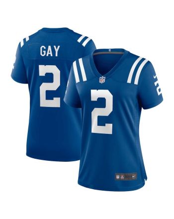 Matt Gay 2 Indianapolis Colts Women's Game Player Jersey - Royal