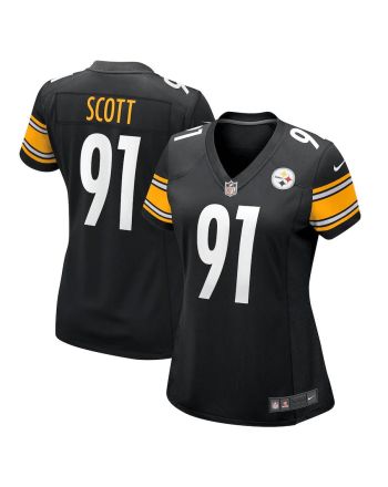 Delontae Scott Pittsburgh Steelers Women's Game Player Jersey - Black