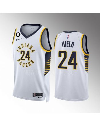 Buddy Hield 24 Indiana Pacers White Association Edition 2022-23 Men Jersey Swingman