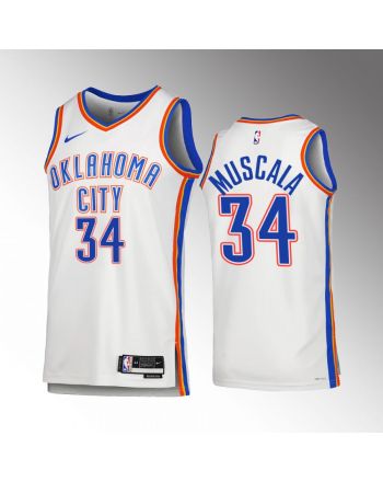 Oklahoma City Thunder Mike Muscala 34 2022-23 Association Edition White Jersey