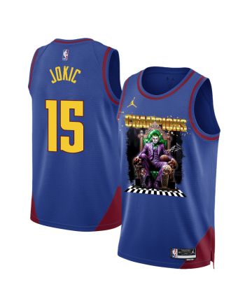 Nikola Jokić Denver Nuggets The Big Joker 2023 NBA Final Champions Swingman Jersey - Blue