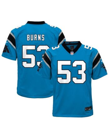 Brian Burns 53 Carolina Panthers Youth Alternate Game Jersey - Blue