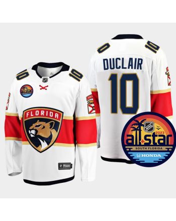 Men Florida Panthers Anthony Duclair 10 2023 NHL All-Star Away White Jersey