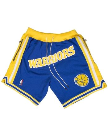 Golden State Warriors NBA Retro Shorts - Blue/Yellow