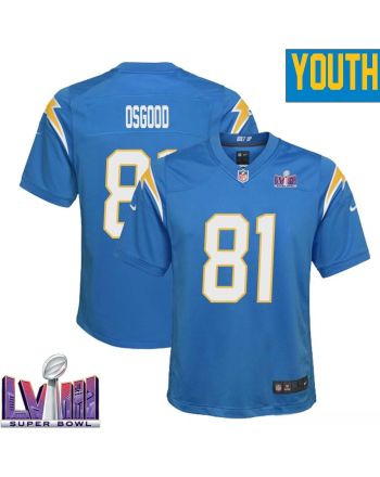 Kassim Osgood 81 Los Angeles Chargers Super Bowl LVIII YOUTH Home Game Jersey - Powder Blue