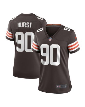 Maurice Hurst 90 Cleveland Browns Women's Game Player Jersey - Brown