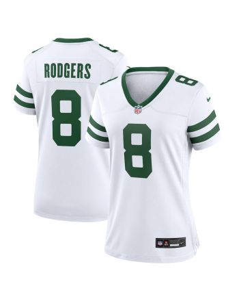 Aaron Rodgers 8 New York Jets Legacy Game Women Jersey - White