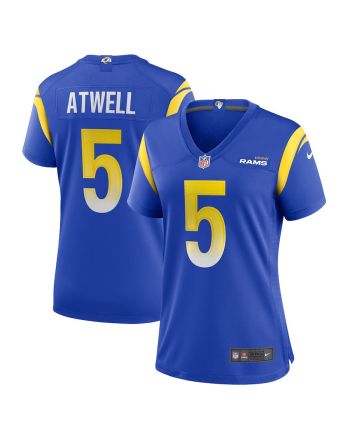 Tutu Atwell 5 Los Angeles Rams Game Women Jersey - Royal