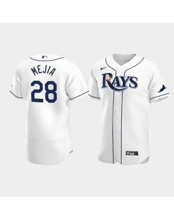 Francisco Mejia 28 Tampa Bay Rays White Home Jersey Jersey