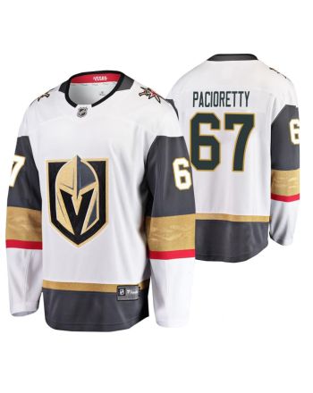 Men Vegas Golden Knights Max Pacioretty 67 Player Away White Jersey Jersey