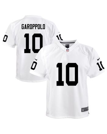 Jimmy Garoppolo 10 Las Vegas Raiders Game Youth Jersey - White