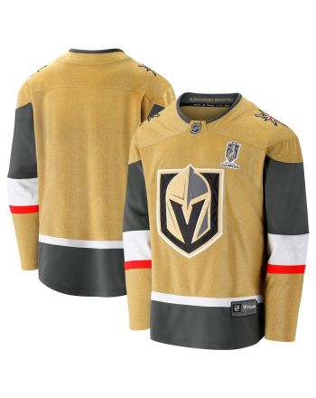 Vegas Golden Knights 2023 Stanley Cup Champions Patch Home Breakaway Jersey - Gold