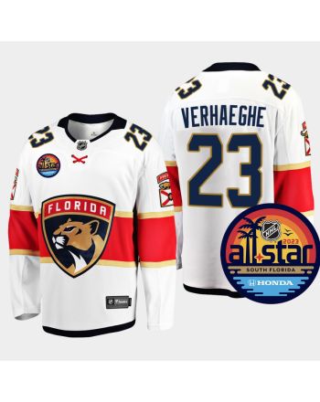 Carter Verhaeghe 23 Men Florida Panthers 2023 All-Star Away White Jersey