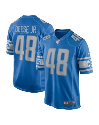 Derrick Deese Jr. 48 Detroit Lions Player Game Jersey - Blue