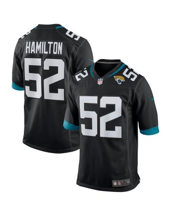 DaVon Hamilton 52 Jacksonville Jaguars Men's Game Jersey - Black