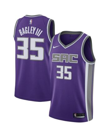 Men's Sacramento Kings 35 Marvin Bagley ? Icon Swingman Jersey - Purple