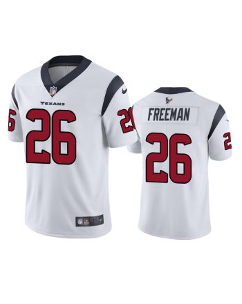 Royce Freeman 26 Houston Texans White Vapor Limited Jersey