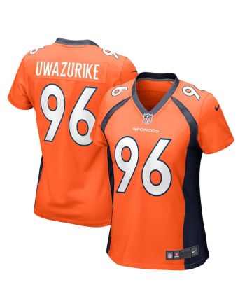 Eyioma Uwazurike 96 Denver Broncos Women's Game Jersey - Orange