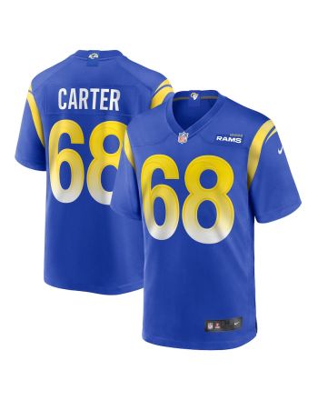 T.J. Carter Los Angeles Rams Game Player Jersey - Royal