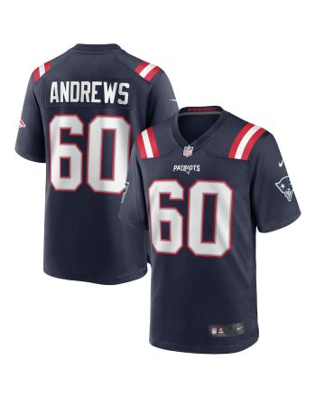 David Andrews 60 New England Patriots Men Game Jersey - Navy