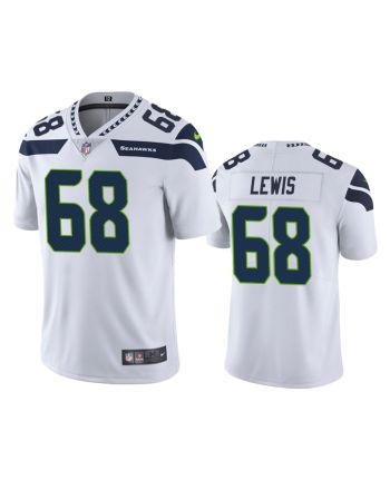 Seattle Seahawks Damien Lewis 68 White Vapor Untouchable Limited Jersey