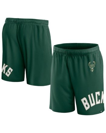 Milwaukee Bucks Green Free Throw Mesh Shorts - Men