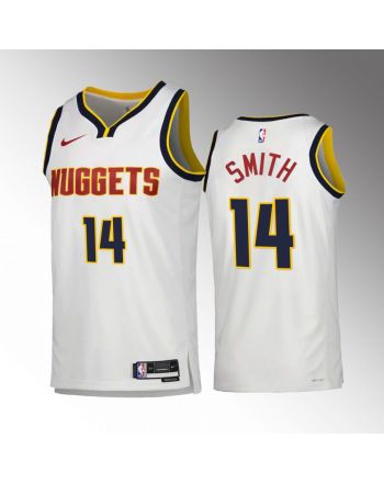 Ish Smith 14 Denver Nuggets White Jersey 2022-23 Association Edition Swingman