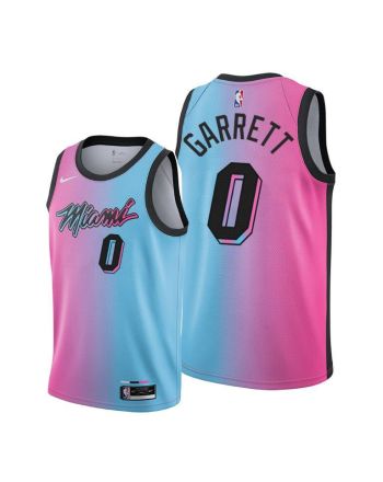 Marcus Garrett 0 Miami Heat City Edition Blue Pink Jersey - Men Jersey