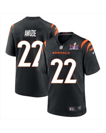 Chidobe Awuzie 22 Cincinnati Bengals Super Bowl LVIII Men Home Limited Jersey - Black