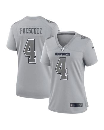 Dak Prescott 4 Dallas Cowboys Women's Atmosphere Fashion Game Jersey - Gray