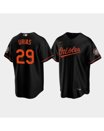 Men's Baltimore Orioles Ramon Urias 29 Alternate Black Jersey Jersey