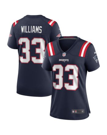 Joejuan Williams 33 New England Patriots Women Game Jersey - Navy