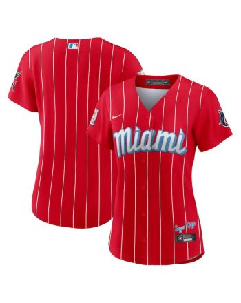 Miami Marlins Women's City Connect Jersey - Red