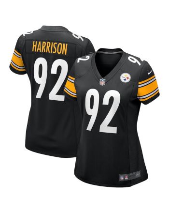 James Harrison 92 Pittsburgh Steelers Women's Retired Game Jersey - Black