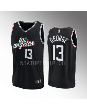 Los Angeles Clippers Paul George 13 City Edition Jersey 2022-23 Fastbreak Black