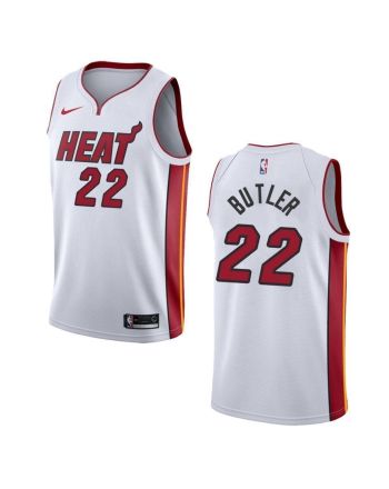 Men's Miami Heat 22 Jimmy Butler Association Swingman Jersey - White