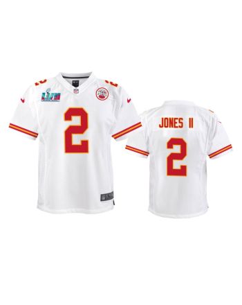 Ronald Jones II 2 Kansas City Chiefs Super Bowl LVII Game Jersey - Youth White