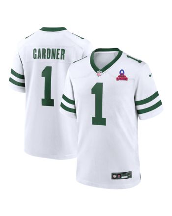 Sauce Gardner 1 New York Jets 2024 Pro Bowl Patch Alternate Game Men Jersey - White