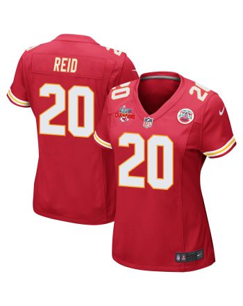 Justin Reid 20 Kansas City Chiefs Super Bowl LVII Champions 3 Stars Women Game Jersey - Red