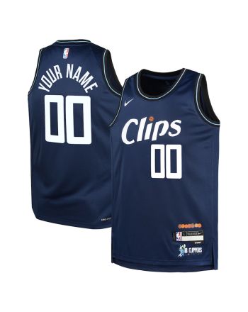 La Clippers 2023/24 City Edition Swingman Custom YOUTH Jersey - Navy