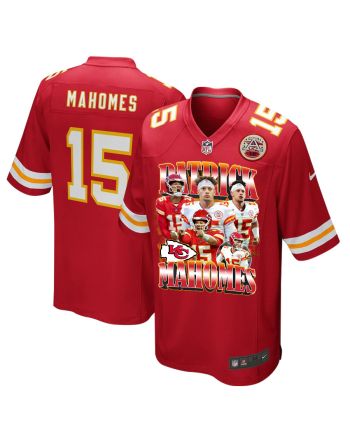 Patrick Mahomes 15 Kansas City Chiefs Red and Gold Reign Game Jersey - Men, Red