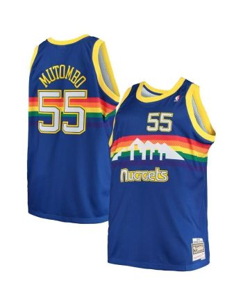 Dikembe Mutombo Denver Nuggets Mitchell & Ness Big & Tall Hardwood Classics Jersey - Royal